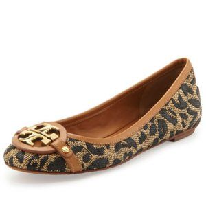 Tory Burch Aaden Leopard Print Ballet Flats Size 6